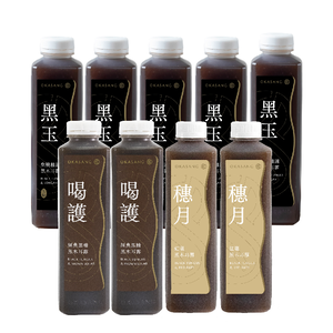 OKASANG Black Fungus Drink Value Pack｜1000ml*6(Black fungus & Longan*5、 Black fungus & Brown sugar*2、Black fungus & Red date*2)