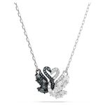SWAROVSKI 施華洛世奇 Swan 黑白天鵝 愛與美水晶項鍊(5705721), , large