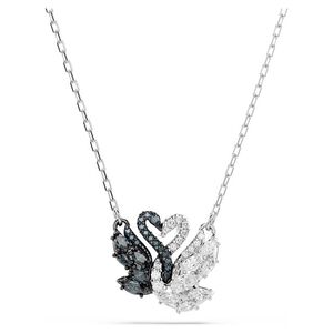 SWAROVSKI 施華洛世奇 Swan 黑白天鵝 愛與美水晶項鍊(5705721)