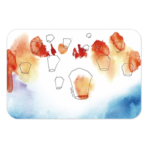 【Monster】 Soft Diatomaceous Earth Absorbent Mat – BiiJiuzi Collection (60x40cm) – Pingxi Sky Lanterns – Wish