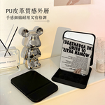 【上手家居】立式隨身鏡16x11cm-黑色(隨身鏡/鏡子/小鏡子/折疊鏡/折疊化妝鏡), , large