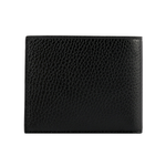GUCCI 金屬縫線雙G Logo牛皮雙色6卡短夾/黑色/藍色, , large