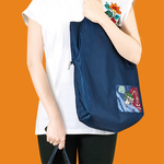 Eco-friendly Dual-Color Reversible tote bag (Indigo), , large