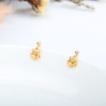 【Angel & Me】梅花 Plum Flower 14KGF 包金/注金 耳環 耳夾 一對 情人節 禮物, , large