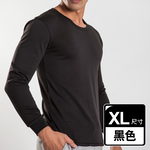 【G+居家】束口刷毛暖暖衣_圓領_男款(保暖衣/機能上衣/內搭衣/素色長袖上衣/秋冬男上衣/彈性厚上衣), , large