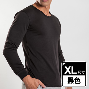 【G+居家】束口刷毛暖暖衣_圓領_男款(保暖衣/機能上衣/內搭衣/素色長袖上衣/秋冬男上衣/彈性厚上衣)