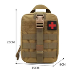 Multifunctional outdoor disaster relief kit, emergency survival kit, wilderness survival kit, camping kit, refuge kit containing various items., , large