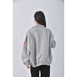 (F) e sea質感字母灰色長袖上衣二手衣, , large