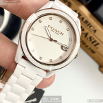 [星晴錶業]COACH手錶,36mm,CH00021白色錶面白錶殼白陶瓷錶帶款, , large