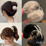 【Gulicc】古莉可 髮夾 毛茸茸高馬尾抓夾, , large