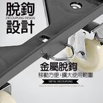 GS MALL 台灣製造 塑鋼運輸平板拖車 63x45x18cm 隨機色 手拉車 搬貨車 工作車 置物車 平板車 拖車, , large