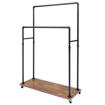 Industrial style clothing storage rack, , large