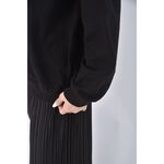 (XL) spoon pudding candy質感黑色長袖上衣二手衣, , large