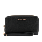Michael Kors JET SET TRAVEL素面皮革中夾/手拿/黑色, , large
