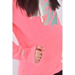 (XL) superdry運動質感棉質連帽粉色長袖上衣二手衣, , large