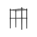  【Y HOUSE】45x30x60cm Lightweight Two-layer Iron Rack Iron Rack - Painted Black, , large