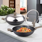 Chinese non-stick wok 40cm, , large
