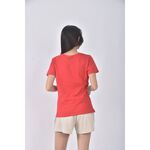 (S) net質感棉質純棉紅色短袖上衣二手衣, , large