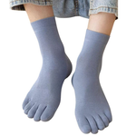 [Kaimei Cotton Industry] 5 pairs of random excellent MIT Taiwan-made summer thin one-piece mesh five-finger socks, , large