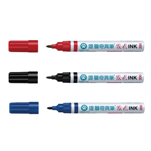 【SIMBALION 雄獅文具】油性 速乾 奇異筆 1.3mm 紅/黑/藍 24打/組 NO.200  -  藍