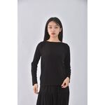 (S) jenny eyelet韓牌質感黑色長袖上衣二手衣, , large