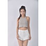 (M) 【安于晴Charlene私服】高腰質感白色短褲二手衣, , large