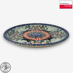 【SOLO Vintage】Cerraf Polish Pottery 17cm Dessert Plate Round Plate Black Cat Garden Series Made in Poland, , large
