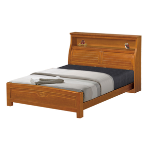 【唯熙傢俱】菲妮柚木色6尺雙人床