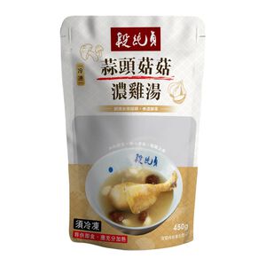 Garlic Chicken Soup with Mushrooms
