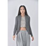 (S) giordano質感開衫灰色外套二手衣, , large