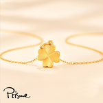 【Prisme Gold】黃金項鍊 四葉草 幸運草鍊墜 (金重：約0.08錢±0.03), , large