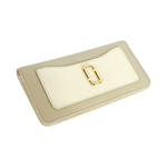 MARC  JACOBS The Utility Snapshot 撞色防刮皮革釦式二折長夾(卡其色), , large