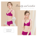 【Clany可蘭霓】 裸感新美學無痕軟鋼圈零著感BCD內衣 玫瑰紅 6903-95, , large