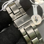 [星晴錶業]MASERATI手錶,44mm,R8823121001寶藍色錶面黑錶殼深黑色精鋼錶帶款, , large