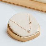 【送禮推薦】A'jane 18K玫瑰金 珍珠之心手鍊 A052409-002, , large