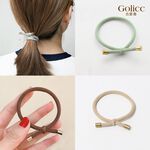 【Gulicc】古莉可 髮圈 莫蘭迪色氣質螺紋髮圈 3入, , large