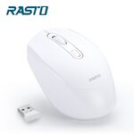RASTO RM10 超靜音無線滑鼠, 白色, large