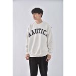 (L) 【范姜彥豐私服】nautica男裝落肩白色長袖上衣二手衣, , large