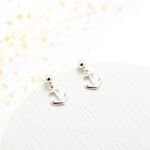 【Angel & Me】穩定 船錨 Anchor s925 純銀 耳環 (可改夾式) 生日 情人節 禮物, , large