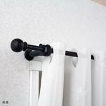 【Colors】伸縮小窗簾桿 漩渦球 56-97cm 管徑9.8 / 7.8mm 伸縮桿 歐式 復古風格 小窗桿 門簾桿 穿桿, , large