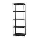 【Y HOUSE】75x45x210cm perforated plate five-layer rack perforated plate rack iron rack - black paint, , large