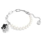 SWAROVSKI 施華洛世奇 Swan 黑白天鵝 愛與美水晶珍珠手鍊(5705720), , large