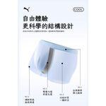 PUMA 涼感內褲 1件組 彪馬 跳豹 男內褲 冰絲內褲 平口內褲 涼感 彈力 貼身 絲滑 冰涼 透氣 抗菌 無痕 灰, , large