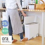 日本Like-it｜直立式分類垃圾桶 25L-純白色 廚房 臥室 客廳 踩踏垃圾桶 分類垃圾桶 日本製造, , large