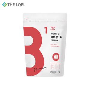 Premium Baking Soda (Refill) (Natural Series) 1kg (1pc) #Rebow Made in Korea