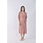 (S) air space lady質感V領粉色洋裝二手衣, , large