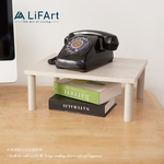 【LiFArt】MIT日系木質增高架/電話架/寵物碗架(40x30x15.5cm)-純白橡木色, , large