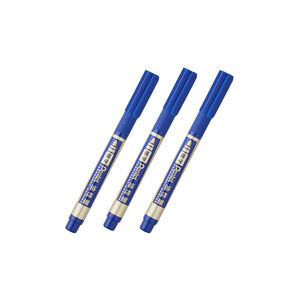 Pentel 細字油性筆3入-藍色
