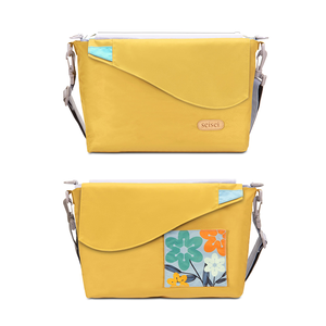 Eco-friendly Crossbody bag & tote bag Two-in-one, Reversible yoyo bag(Bumblebee)