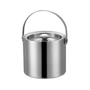 4L304 stainless steel double layer portable ice bucket with lid,  4L304 stainless steel double layer portable ice bucket with lid